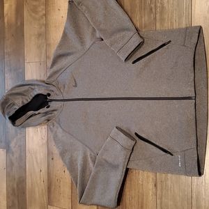Nike Therma Hooded Drifit Grey Zippered Sweatshirt